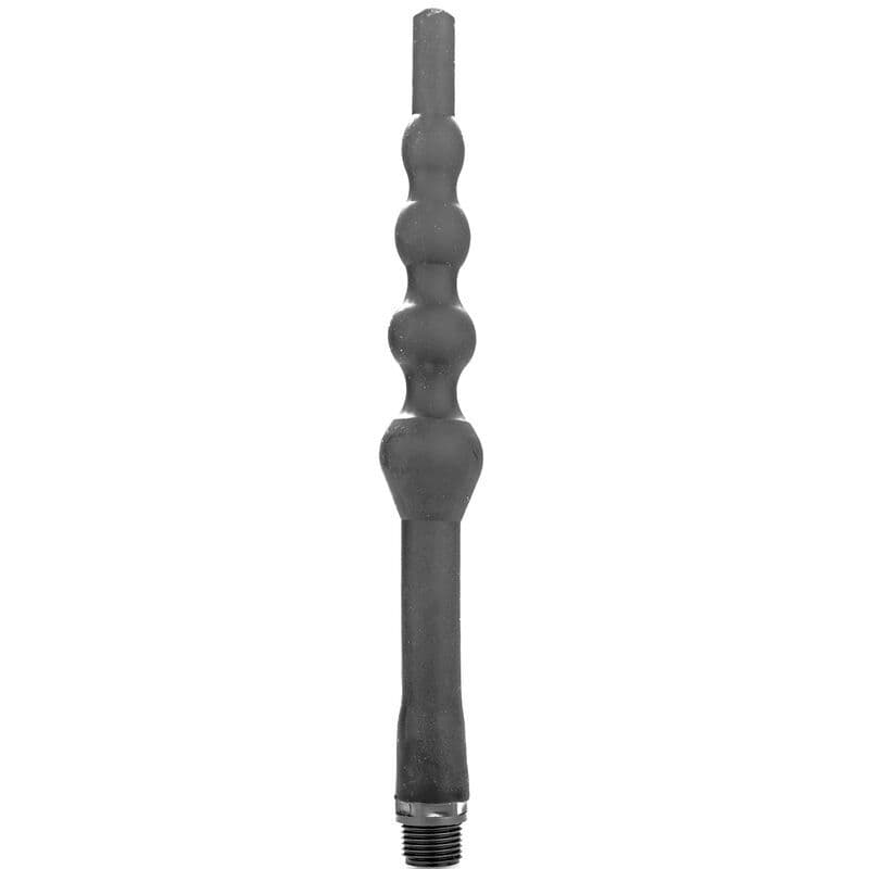 ALL BLACK - KUGLASTI SILIKONSKI ANALNI TUŠ 27 CM