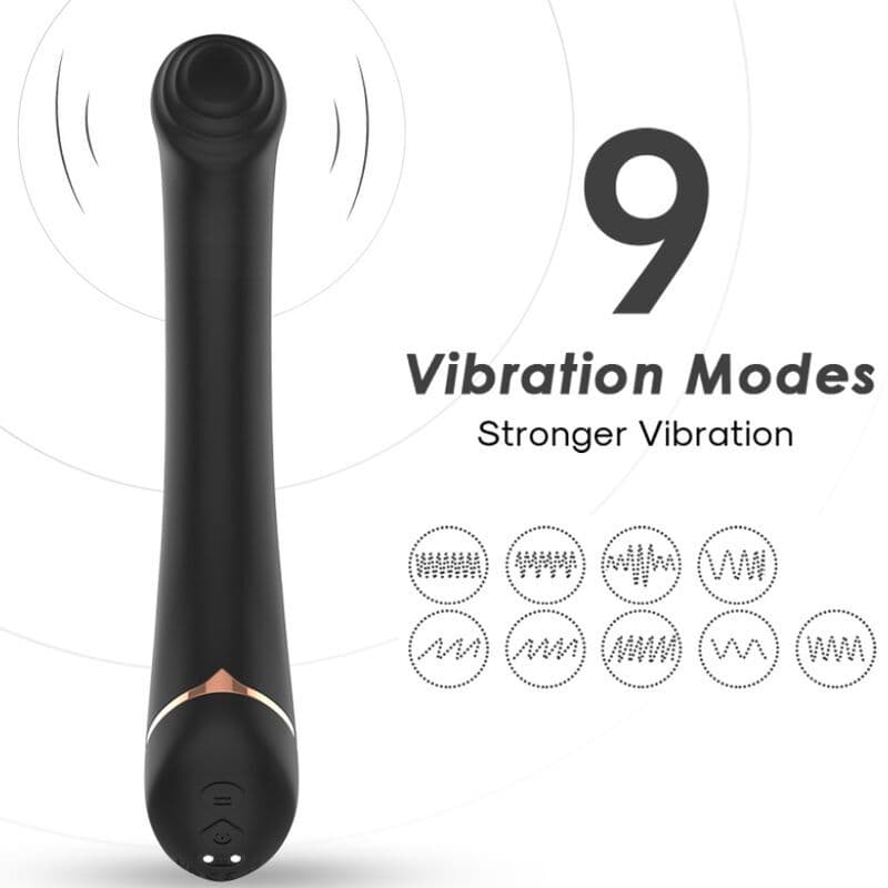 ARMONY - Vibrator ravna glava silikon crni