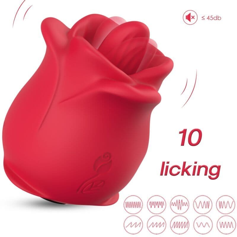 ARMONY - Rose 10 načina lizanja klitorisa vibrator crveni