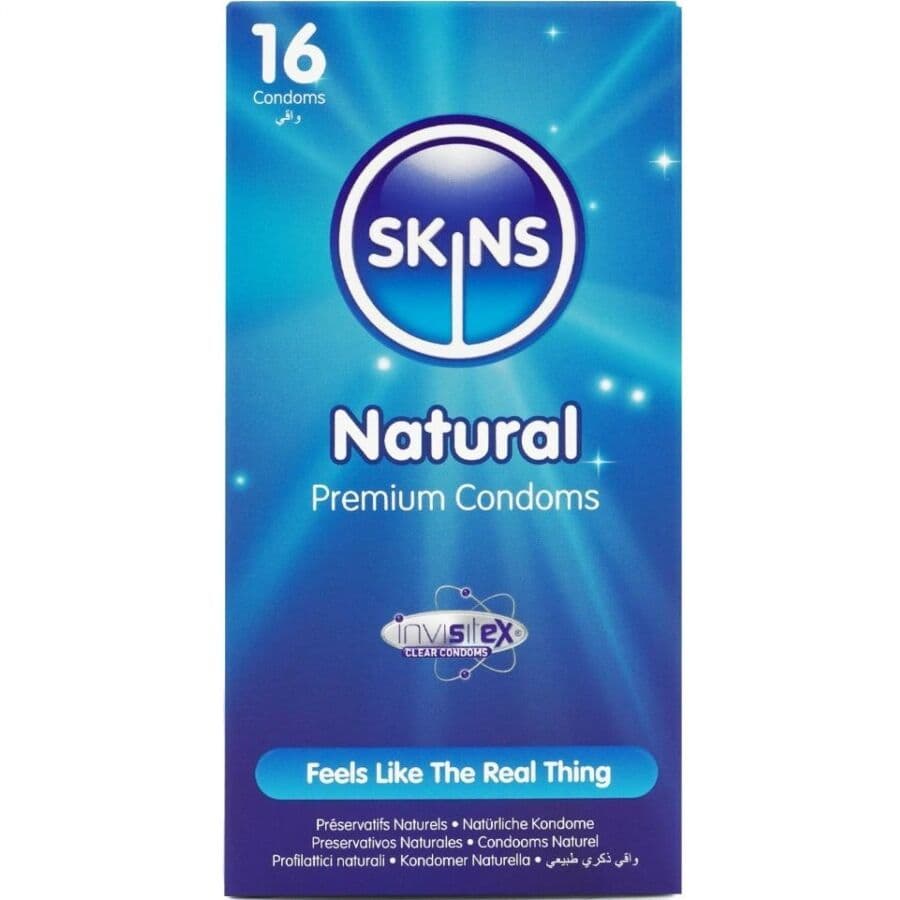 SKINS - Prirodni premium kondomi, pakiranje 16