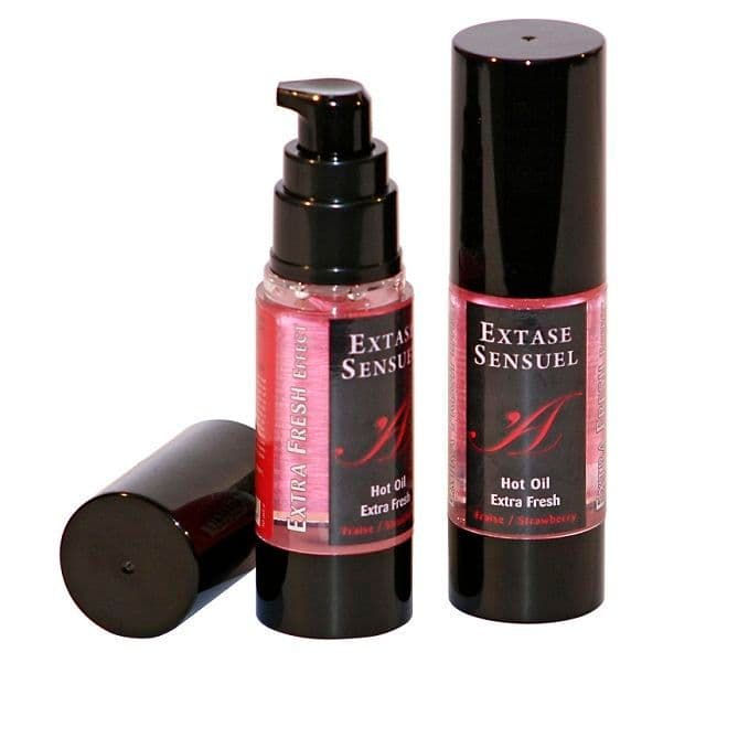 EXTASE SENSUAL - MASAŽNO OLJE Z OSVEŽILNIM UČINKOM JAGODA 30 ML