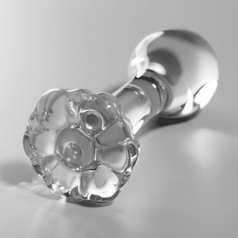 NEBULA SERIES BY IBIZA MODEL 2 ANALNI ČEP IZ BOROSILIKATNEGA STEKLA, PROZOREN, 11 CM Ø 3,5 CM