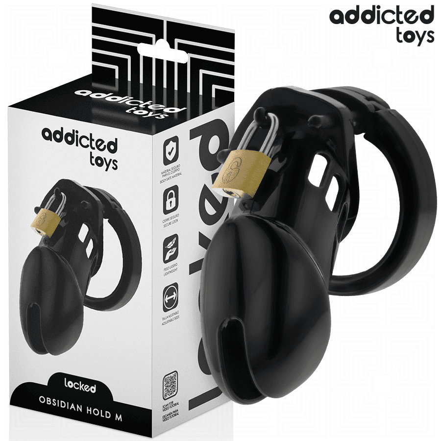 ADDICTED TOYS LOCKED - GABBIA PER PENE OBSIDIAN HOLD TAGLIA M