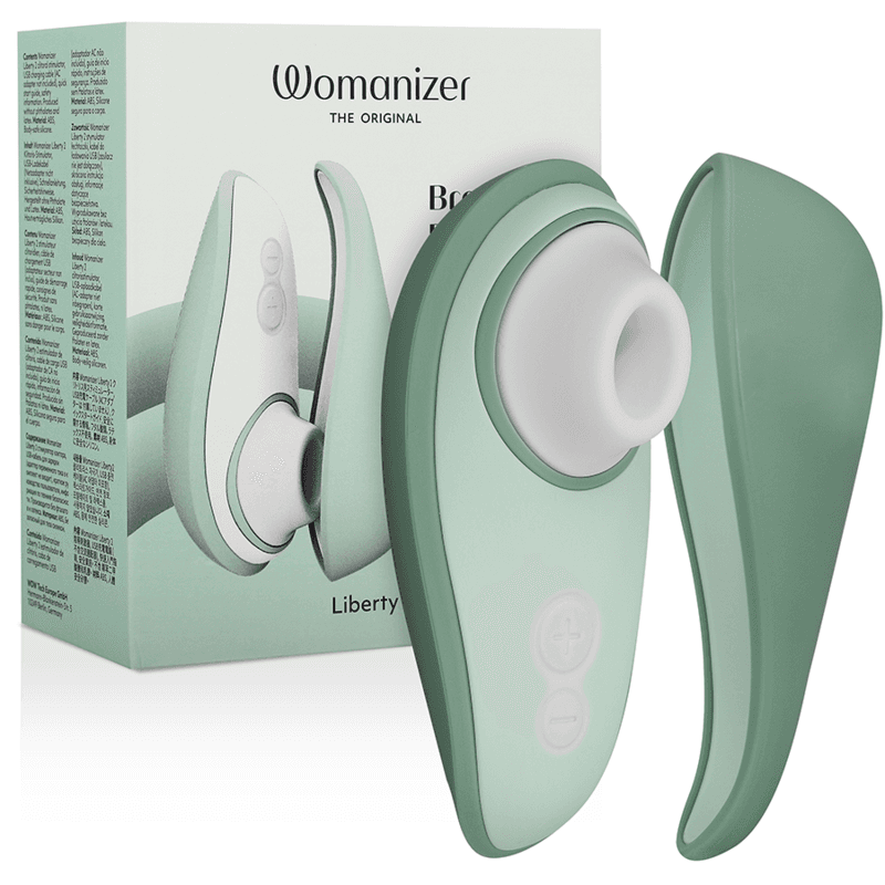 WOMANIZER LIBERTY 2 KLITORISNI STIMULATOR S SESANJEM, SVETLO ZELEN