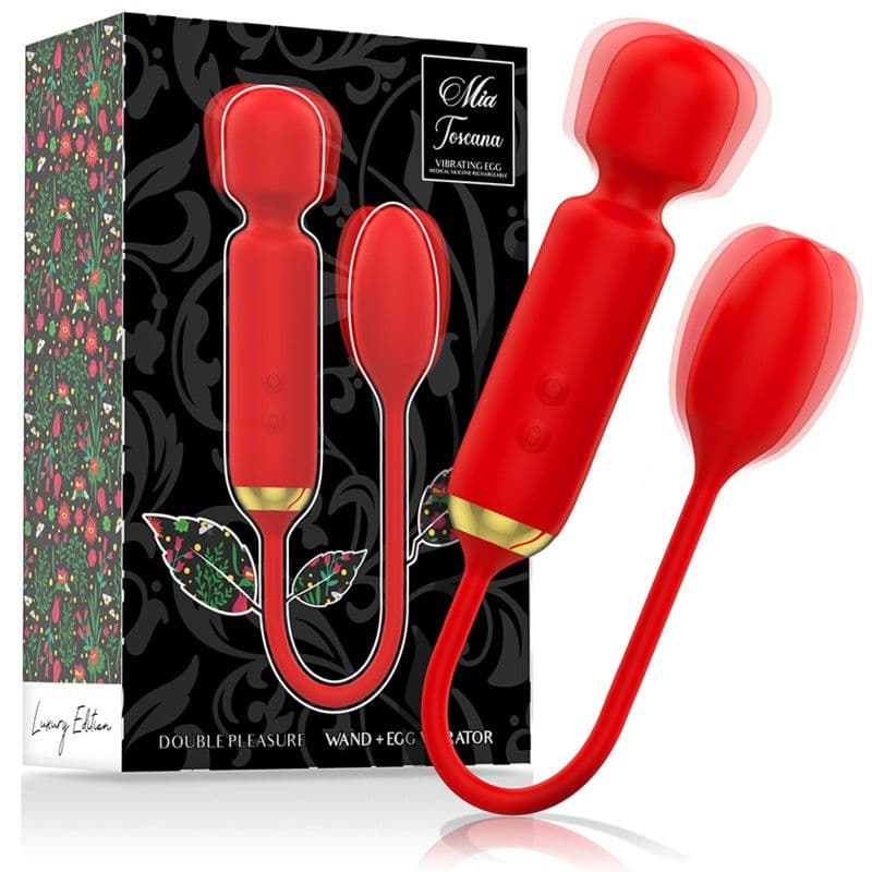 Massager and Vibrating Egg Mia Red
