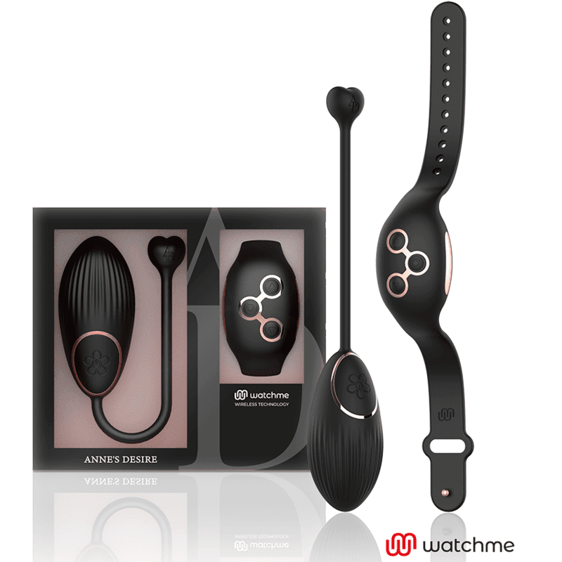 ANNE'S DESIRE EGG VIBRACIJSKO JAJE S TEHNOLOGIJOM WATCHME CRNO/ZLATNO