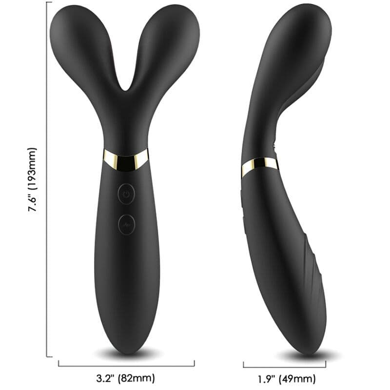 ARMONY - Y-štapić masažer & vibrator dupla glava crna