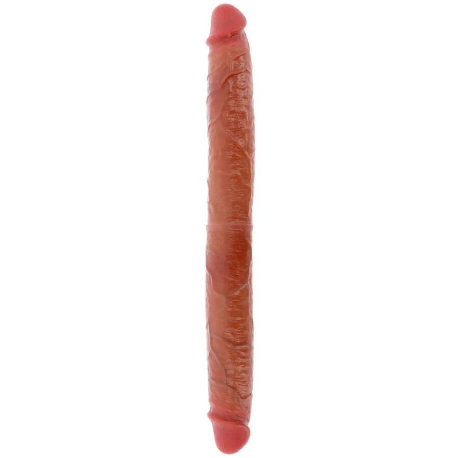 GET REAL - DVOSTRANI SILIKONSKI DILDO KARAMELA 46 CM