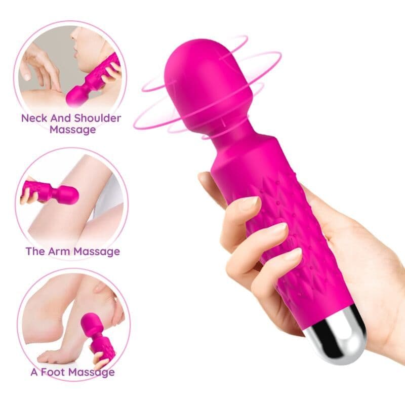 ARMONY - Postman masažer & vibrator super fleksibilna glava fuksija