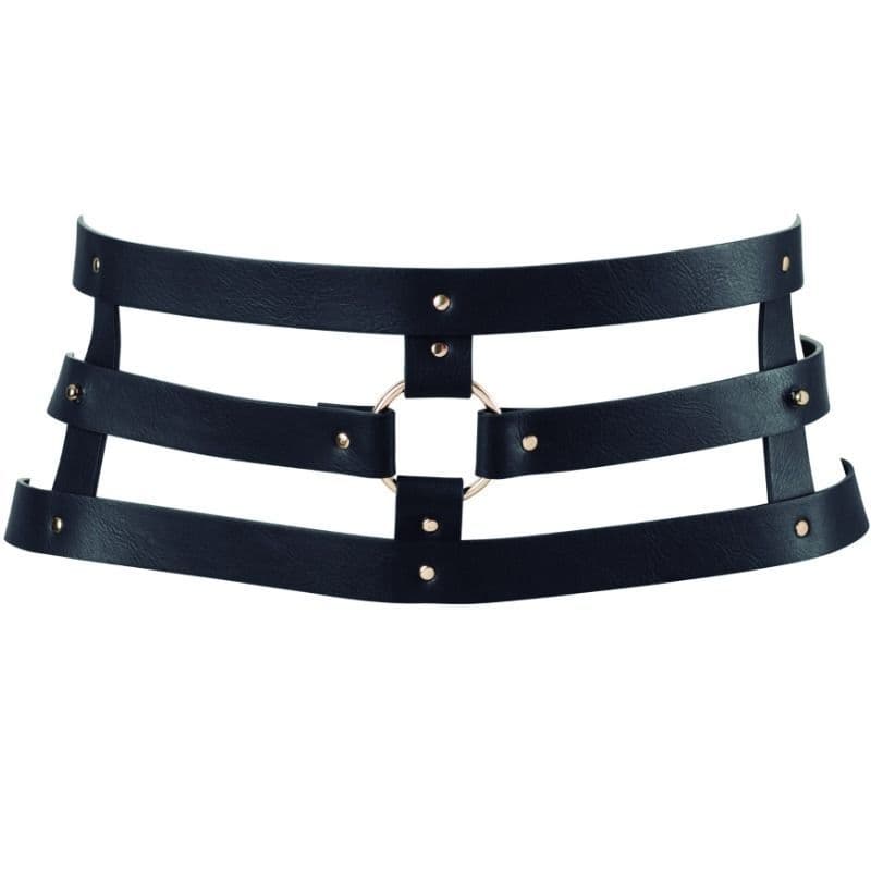 BIJOUX - INDISCRETS MAZE, POJAS S REMENOM, CRNI