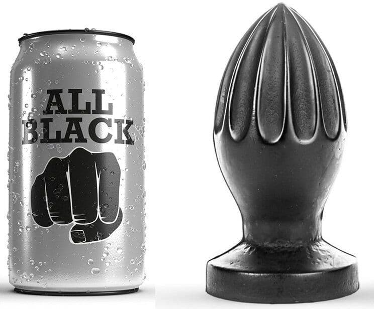 ALL BLACK - Analni čep 12 cm
